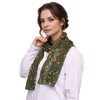 Basic Sense Butterfly chiffon Neck scarf, Khaki