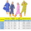 Fewlby - Traje de lluvia impermeable para niños con capucha,
