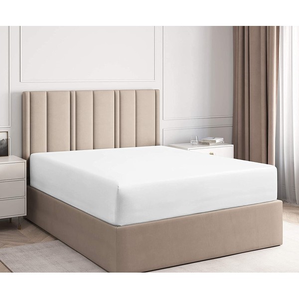 Three Quarter Fitted Sheet White - Fitted Bottom Sheets -