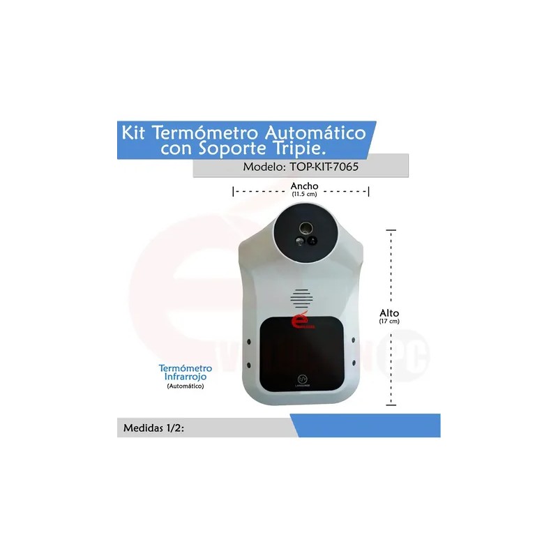 Kit Termometro Automatico Gb-100 Con Soporte Tripie V3