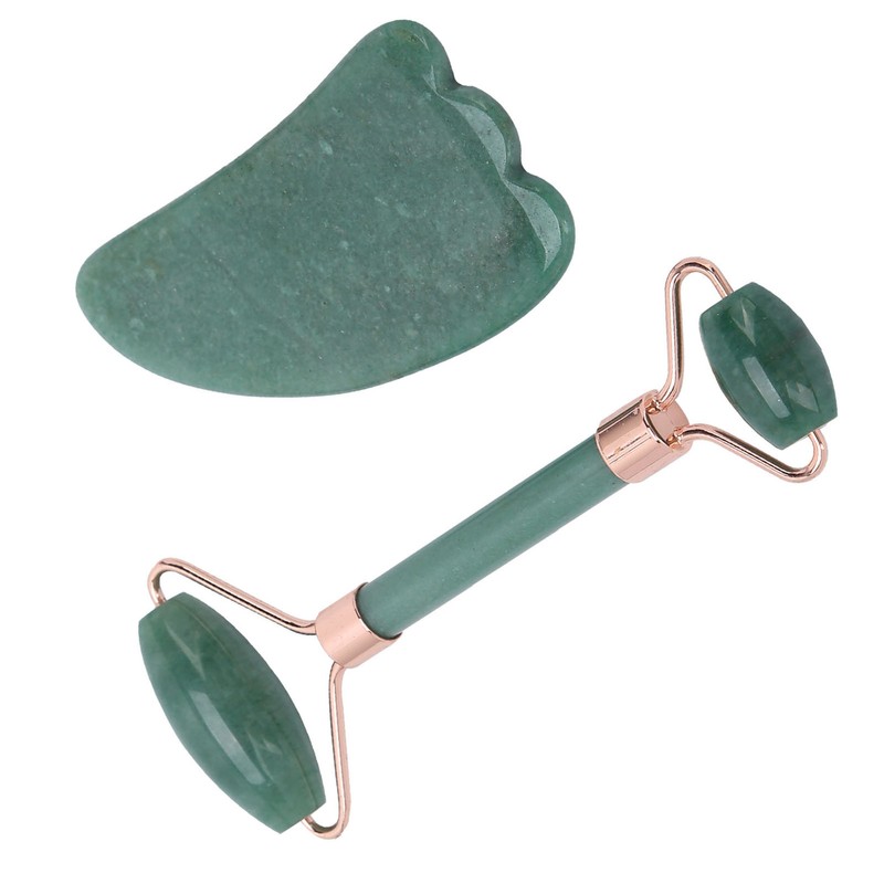 Double Head Roller Massager Facial Body Gua Sha Scraping Board