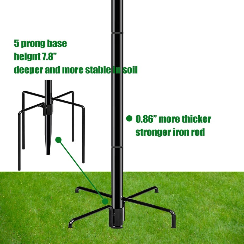 CQAIRIOU Standing Bird Feeder Tray,Open Platform Bird Feeding Mesh Seed