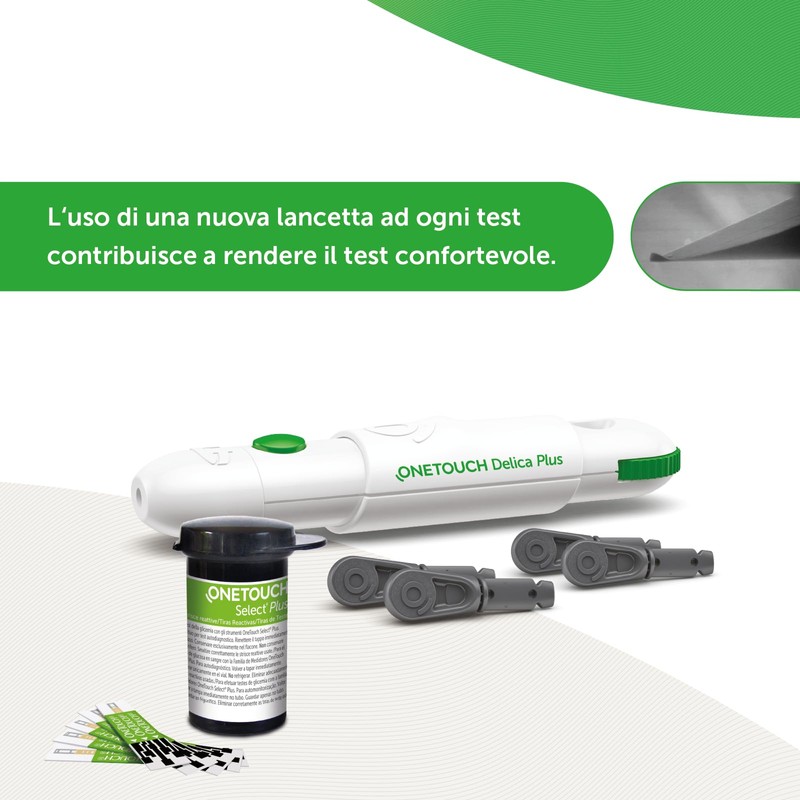 OneTouch Select® Plus Strisce reattive per 25 test glicemici per