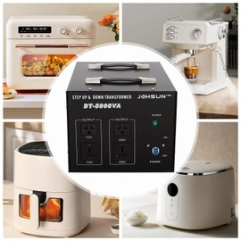 SHONFYVS Voltage Converter Transformer 5000W Heavy Duty Voltage Converter Voltage Transformer Step Up Down 110V to 220V 220V to 110V Converter,Electrical Power Voltage Converter Transformer, Black