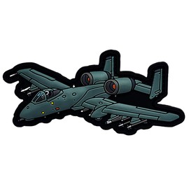 Patch Force Air Force A-10 Warthog USAF 3D PVC Rubber Patch - 3.25 x 1.5 inch Hook Fastener P2109