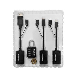 Simply45 ProAV 8K Loaded Dongle Kit with DP1.4, MDP1.4, USB Type C, HDMI, and Dongle Ring - All-in-One Connectivity Solution - SAV-L002