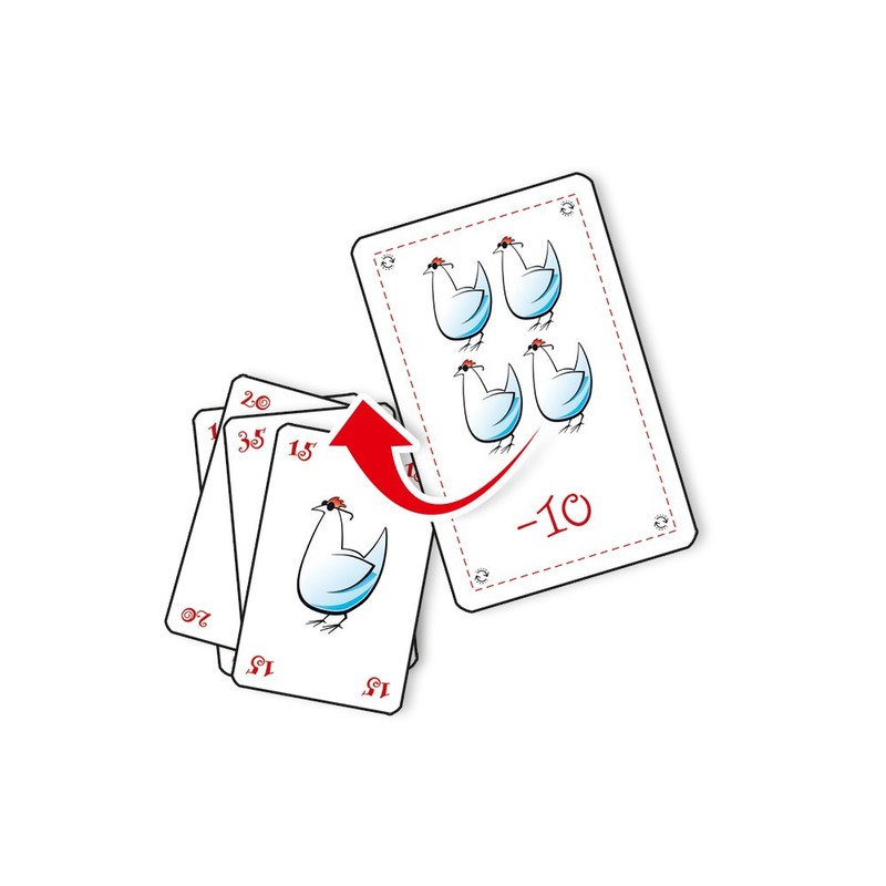 ABACUSSPIELE 08165 - Blindes Huhn extrem, Kartenspiel