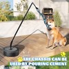 Outdoor Dog Tug Toy, Durable Spring Pole, 3 Ropes &