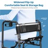 Walkers for Seniors, 4 Wheel Rollator Walker with Seat Supports