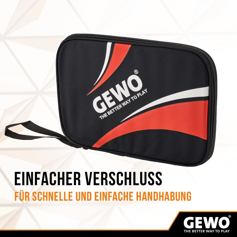 GEWO Single Case Master - Robust Table Tennis Bat Cover