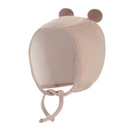Mitas Cap, Baby Hat, Baby Bonnet with Ears, Hat, Cute, Hair Accessory, grege (bear)