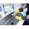 Evriholder Glam-Gloves Reusable Latex Dishwashing Gloves for Kitchen or Cleaning,