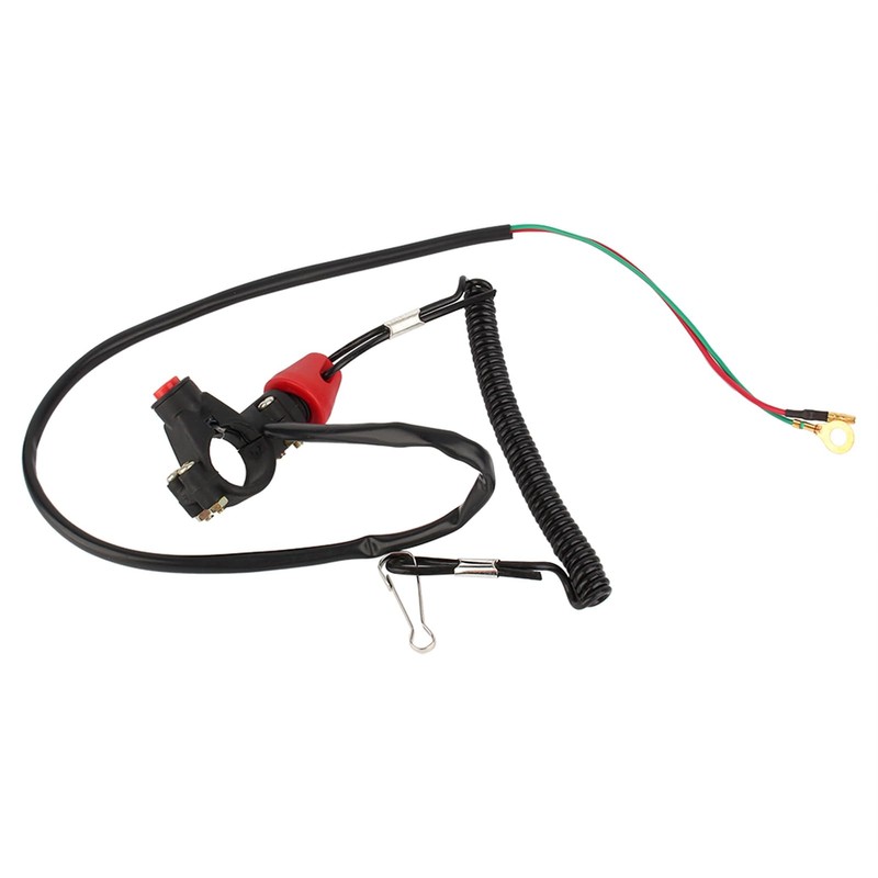 2 Pieces Motor Emergency Stop Switch Motor Cable Lanyard Stop