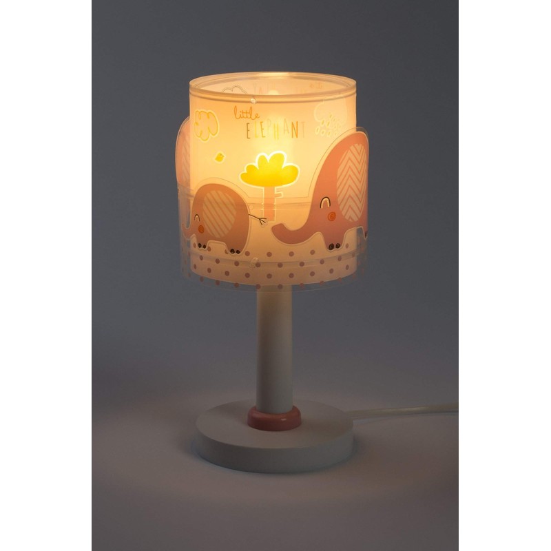 Dalber 61331s E14 Children's Table Lamp Bedside Lamp Little Elephant