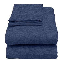 U.S. Polo Assn. All Season, Soft and Cozy T-Shirt Material, 1800 Thread Count 4-Piece Cotton Rich Jersey Sheet Set