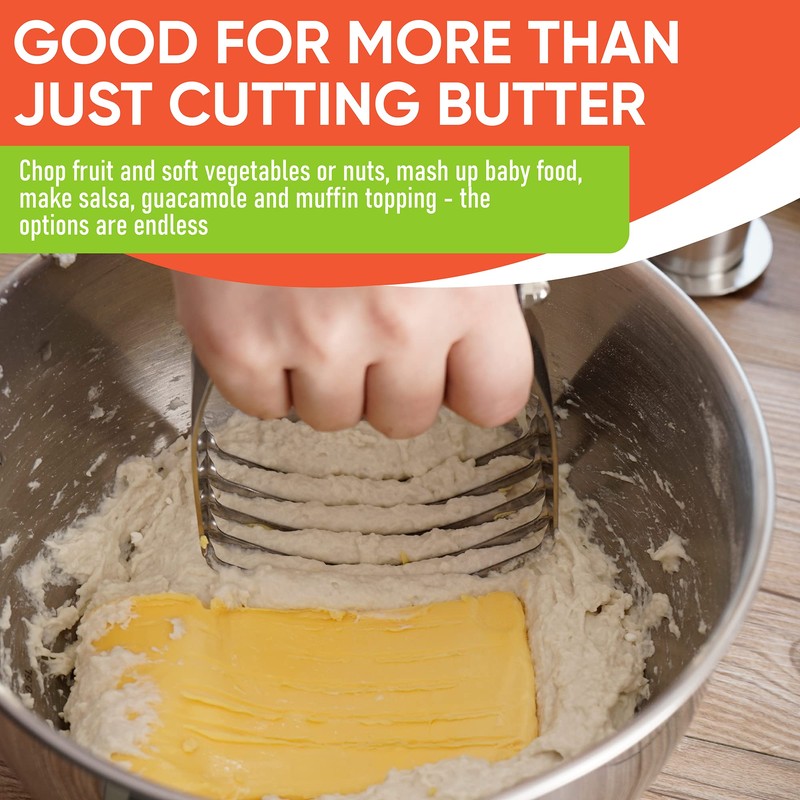 Spring Chef Dough Blender, Top Professional Pastry Cutter with Heavy