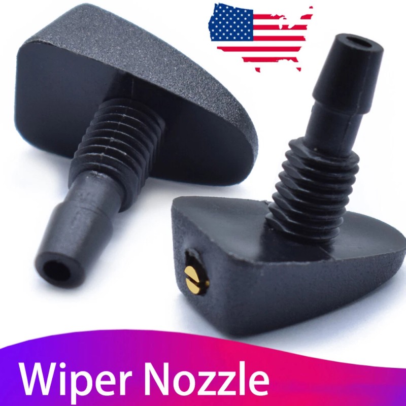XUKEY 2Pc Universal Adjustable Hole Windshield Washer Nozzles Wiper Water