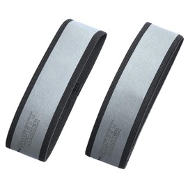 Walser Reflective Bands with Velcro Fastening, Reflective Safety Bands for Outdoor and Sports, Can be Used Many Times with Reflective Strips, Black