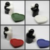 Salt and Pepper Shaker Set Friends (Blue/Red) with Black Heart