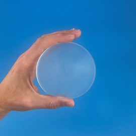 Clearly Superior Large 3.5" Clear Round Bumpers 2 Pack – Self Adhesive Door Stoppers for Walls - Doorknob Protectors - Protects Wall Surface from Doors and Doorknobs