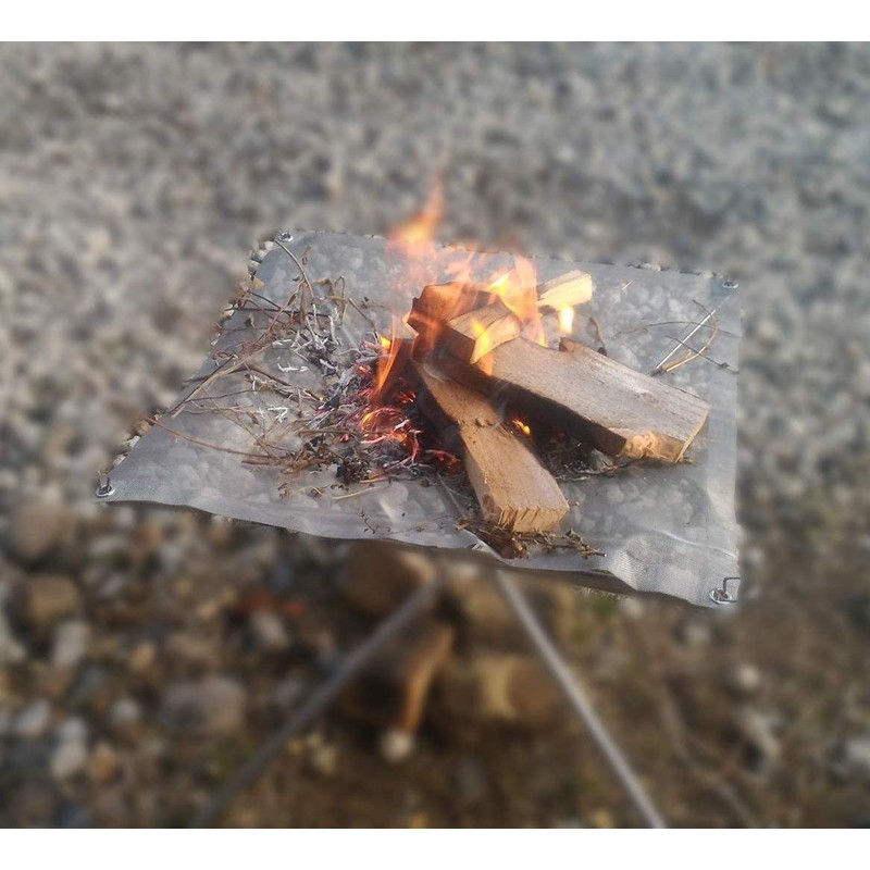 NANGOGEAR 11101-N (MT-011-W) Bonfire Fire Stand, Mesh Sheet, 16.1 x