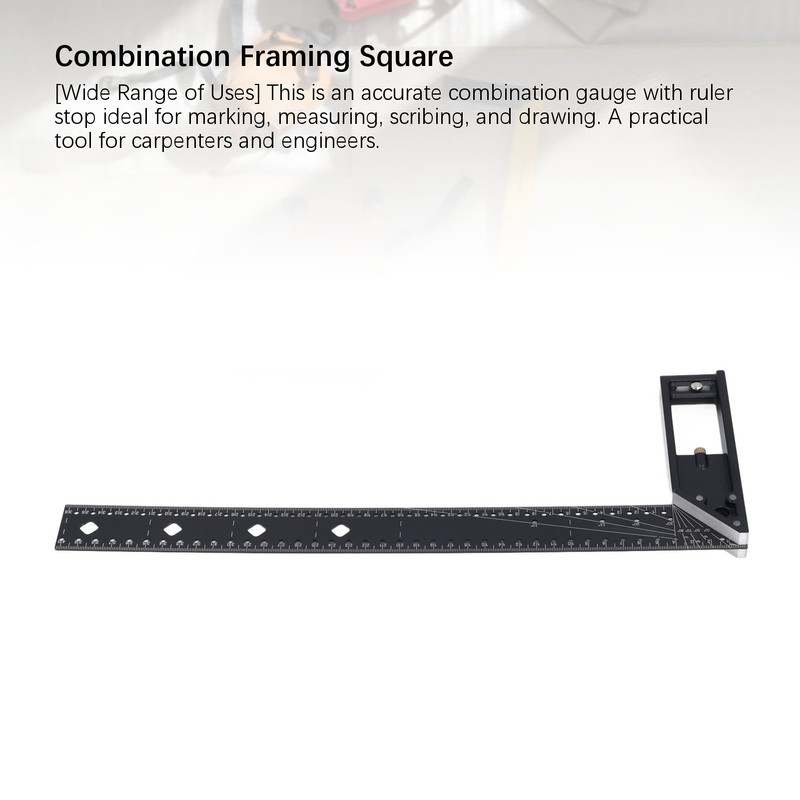 Multi Angle Measuring Ruler 40cm 16in 45 90 Degree Combination