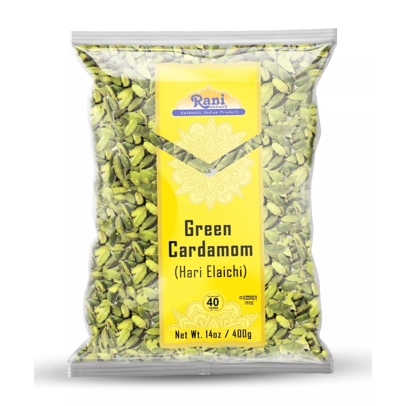 Rani Green Cardamom Pods Spice (Hari Elachi) 14oz (400g)