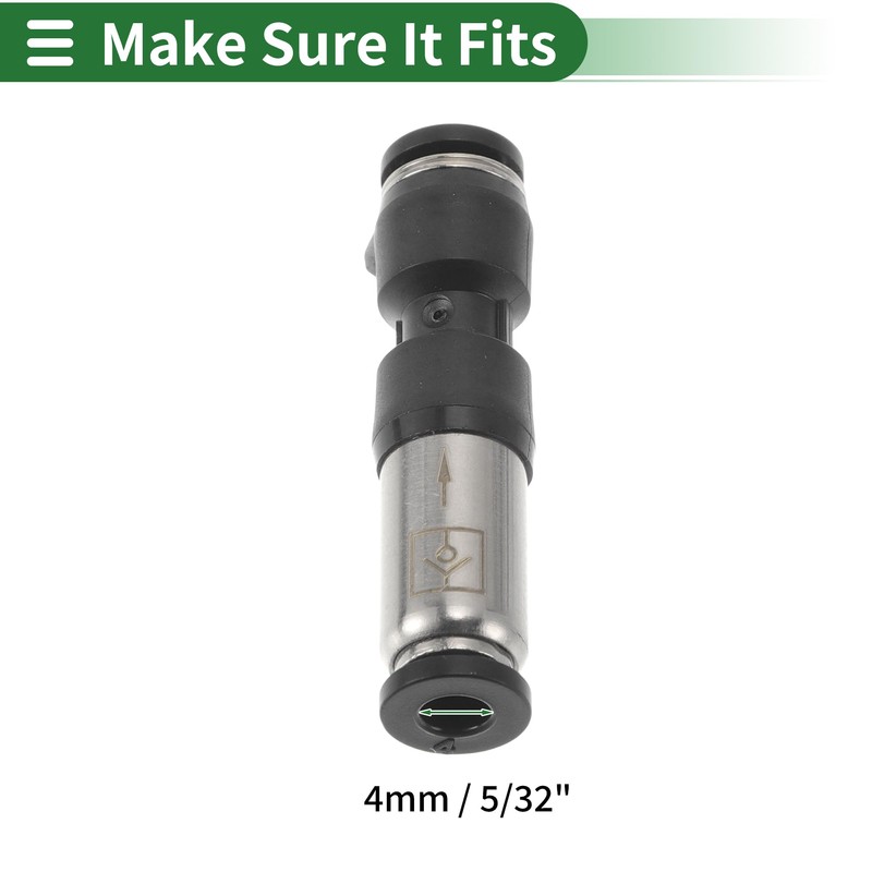 HEROFFIX Push to Connect Air Fittings 5/32" One-Way Non Return