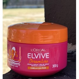 L'Oréal Paris Elvive Mascarilla para Cabello Dream Liso Control Frizz 300g (10oz