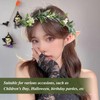 1 green flower crown, 1 green flower bracelet and 1