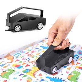 Wrapping Paper Cutter, Christmas Birthdays Party Gift Wrap Cutter with 5 Replaceable Blade Sets, Gift Wrapping Paper Car Cutter and Cutter Tool Slidding Slicing