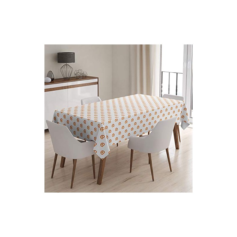 Q-Beans Rectangle Decorative Tablecloth [Size: 52 x 70 inch], Washable