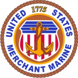 12" MERCHANT MARINE HELMET TOOLBOX EMBLEM CAR BUMPER DECAL STICKER MADE IN USA