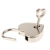 2 Pieces Small Metal Heart Shaped Padlock Mini Lock with