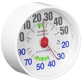 enpekkusu Weather Meter, Temperature and Humidity Meter, rusi-do Over and Over Unisex Made in Japan White TM – 2651