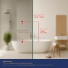 MONT HARD 8" Shower Door Handle Center-to-Center Back-to-Back Ladder Pull,