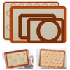 5 Stück Backmatten aus Antihaft-Silikon. Mikroperforierte Backmatte für Backofen. Wiederverwendbare