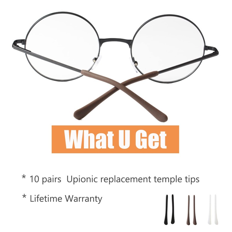 UPIONIC Glasses End Tips, Anti-Slip Silicone Ear Sock Pieces Tube