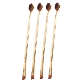 MERRYHAPY 4pcs Double-end Concealer Brush for under Eye Cosmetics Ergonomic Makeup Applicators for Liquid Concealers for Beginners and Professionals