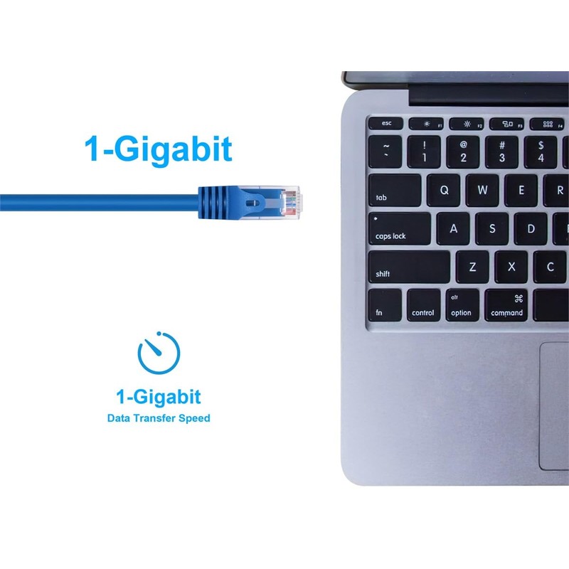 Monoprice Cat5e Ethernet Patch Cable - Snagless RJ45, 24AWG Stranded