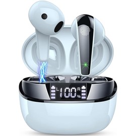 Bluetooth-Kopfhörer, Bluetooth 5.3 Kopfhörer mit 4 ENC Mics, kabellose Kopfhörer in Ear Stereo Hi-Fi, 47 Stunden kabellose Kopfhörer mit LED-Display, Bluetooth-Kopfhörer Geräuschunterdrückung, IP7