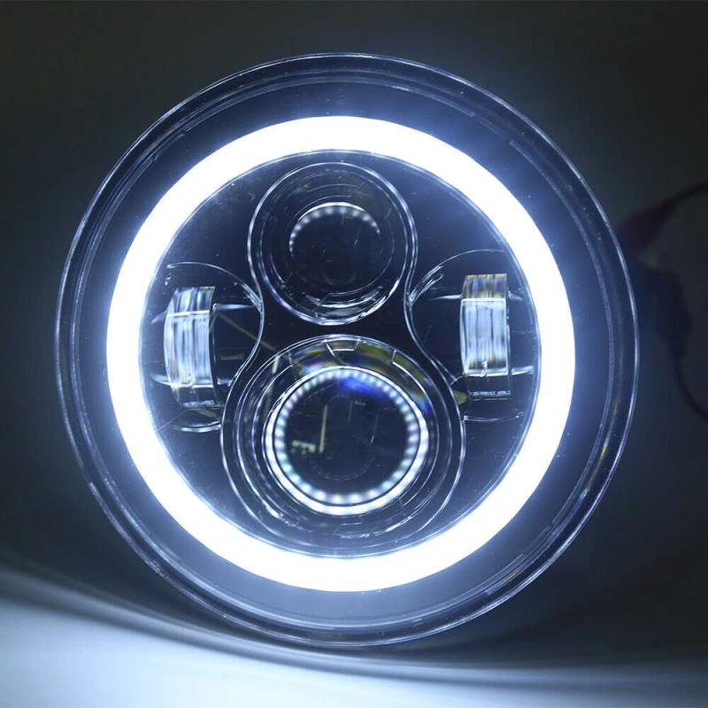 Bricologht 4PCS 7" LED Headlight & 4'' Fog Light Combo