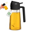 Genérico Ölspender, Ölspender, Ölspender, auslaufsicher, 2-in-1-Spenderflasche für Küche, Glasölflasche, 470