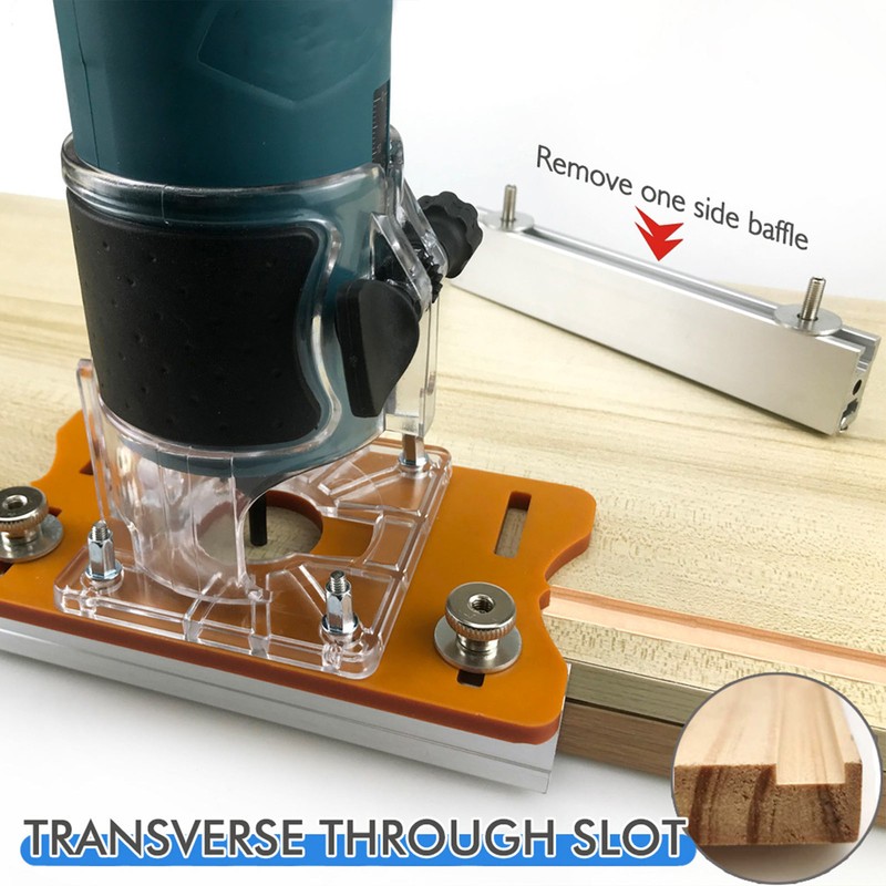 Wood Router Slotting Bracket 5 To 56mm Adjustable Base Trimmer