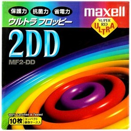 Hitachi Maxell MF2-DD.B10P Maxell 3.5 Type 2DD Word Processing Computer Floppy Disk, Unformat, 10 Pieces, Made in Japan