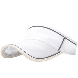 White Fang CZ820 Outdoor Simple Mesh Sun Visor, Running, Golf, Tennis, Men's, Women's,, white, Free size