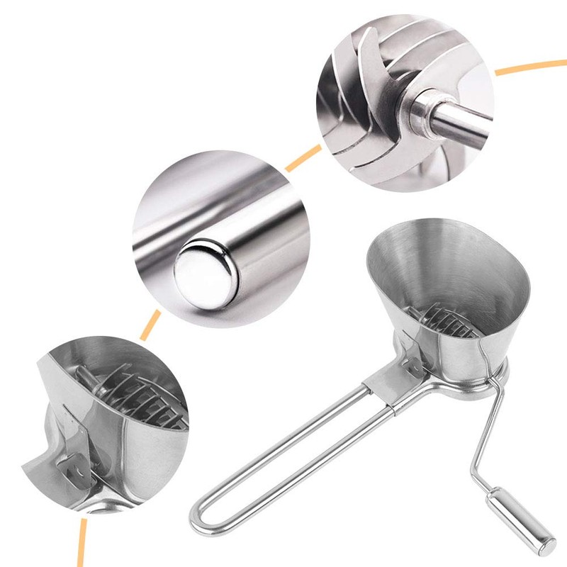 HAOHIZE Coriander Chopper, Stainless Steel Manual Herb Spice Mill Vegetable