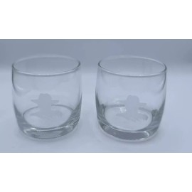 Don Julio Tequila Set of 2 Don Julio Tequila Rocks Glasses w/ logo