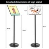 Sign Holder Stand,Poster Sign Stand Advertising Signs for Business,Sturdy Floor