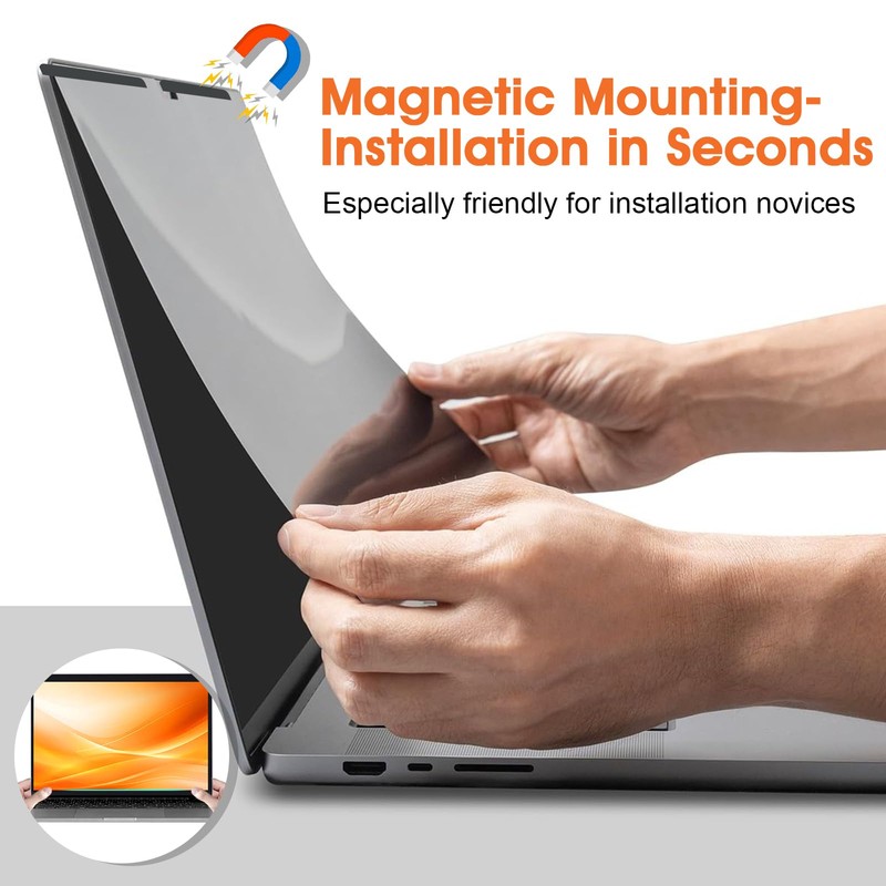 BSPROTE Magnetic Privacy Screen for 14 Inch MacBook Pro (2021-2025,